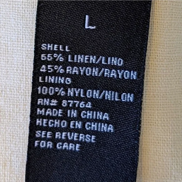 Andrew Fezza Linen Blend Blazer Cream Neutral Tailored Jacket Minimalist Coastal - Picture 14 of 15